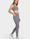 High Waist Ankle-Length Yoga Leggings with Pockets