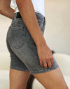 Judy Blue Full Size High Waist Washed Denim Shorts