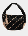 Fame Tassel Detail Weave Semi Circle Bag