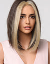 13*1" Full-Machine Wigs Synthetic Mid-length Straight 9"