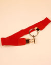 Circle Shape Buckle Zinc Alloy Buckle PU Leather Belt