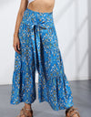 Printed Tie-Front Culottes