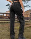 High Waist Cargo Jeans