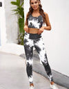 Tie-dye Crop Top and Leggings Set