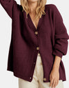 Button Up Long Sleeve Cardigan