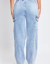 YMI Jeanswear High-Rise Straight Cargo Jeans