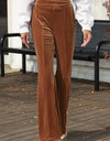 High Waist Corduroy Flare Pants