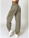 Drawstring Pocketed Active Joggers