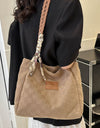 Braided Strap Polyester Tote Bag