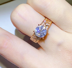 1.5 Carat 925 Sterling Silver Moissanite Ring