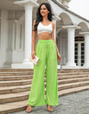 Drawstring Wide Leg Pants