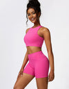 Cutout Cropped Sport Tank and Shorts Set