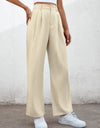 High Waist Straight Leg Pants