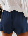 Full Size Ruffled Elastic Waist Shorts