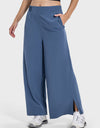 Slit Wide Leg Active Pants