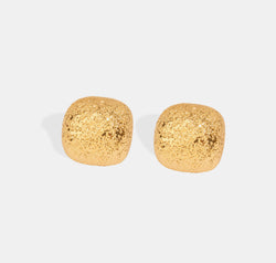 Gold-Plated Geometric Stud Earrings