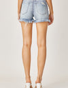 RISEN High Waist Distressed Denim Shorts