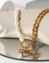 Dream Life Pearl Chunky Chain Necklace