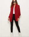 Open Front Batwing Sleeve Cardigan