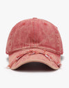 Fringe Adjustable Cotton Baseball Cap