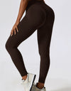 Slim Fit Wide Waistband Sports Leggings