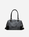 Contrast PU Leather Shoulder Bag