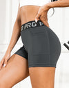 Elastic Waist Active Shorts with Pockets