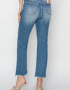 RISEN High Rise Slim Straight Jeans