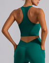 Square Neck Racerback Cropped Tank