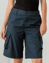 Le Lis Navy Cargo Bermuda Shorts