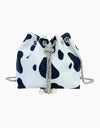 Animal Print Nylon Bucket Bag