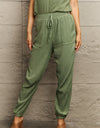 Tie Waist Long Pants with Pocket