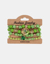 Beaded Soft Pottery Charm Bracelet