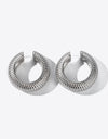 Scale Stainless Steel Cuff Earrings