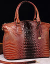 Gradient PU Leather Handbag