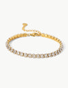 Inlaid Zircon 18K Gold Plated Bracelet