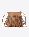 Adored PU Leather Crossbody Bag with Fringe