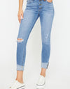 Kancan Distressed Cat's Whiskers Button Fly Jeans