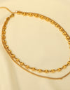 Dreaming of You Gold-Plated Double-Layered Necklace