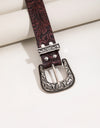 Textured PU Leather Belt