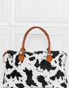 Animal Print Brushed Weekender Bag