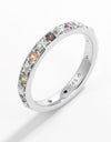 925 Sterling Silver Inlaid Zircon Ring