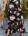 Plus Size Floral High-Rise Skirt