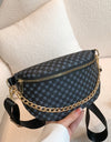 Printed PU Leather Sling Bag