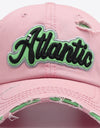 ATLANTIC Graphic Distressed Baseball Cap