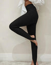 Ribbed Mid Waist Leggings