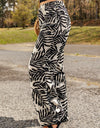 Printed Drawstring Waist Pants with Pockets