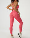 Leopard Crisscross Top and Leggings Active Set