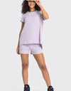 Tie Back Short Sleeve Sports Tee