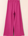 Lace-Up Wide Leg Pants with Pockets